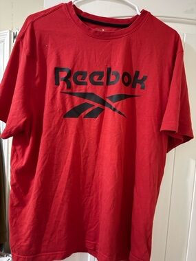 Reebok Red Tee with Black Logo